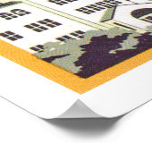 Hakone Hotel (wit) Poster (Hoek)