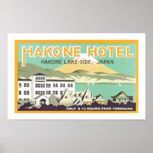 Hakone Hotel (wit) Poster