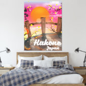 Hakone japan blossom poster. canvas afdruk (Insitu (Slaapkamer))