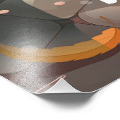 Hakone japan blossom poster. foto afdruk (Hoek)