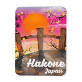 Hakone japan blossom poster. magneet (Verticaal)