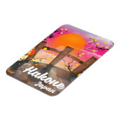 Hakone japan blossom poster. magneet (Linkerzijde)