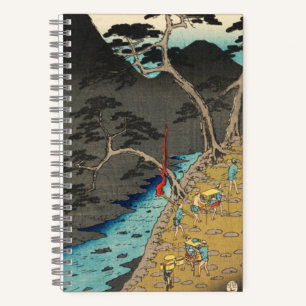 Hakone, Japan:  Japanse houtblokkunst Notitieboek
