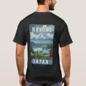 Hakone Japan Reisposter T-shirt (Achterkant)