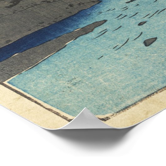 Hakone, Japan:  Woodblock Print (Hoek)