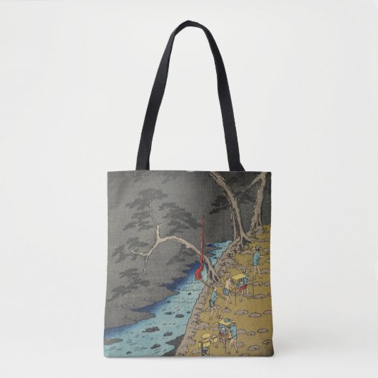 Hakone, Japan: Woodblock Print Tote Bag (Voorkant)