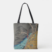 Hakone, Japan: Woodblock Print Tote Bag (Achterkant)