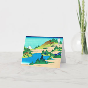 Hakone Lake, Hokusai Japanese Fine Art Kaart