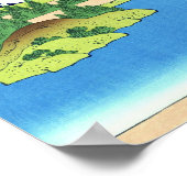 Hakone Lake, Hokusai Japanese Fine Art Poster (Hoek)