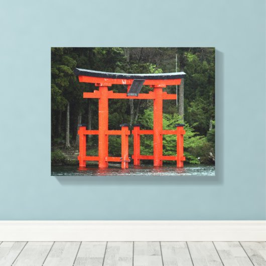 hakone torii canvas afdruk (Insitu (Houten vloer))