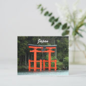 hakone torii japan briefkaart (Staand voorkant)