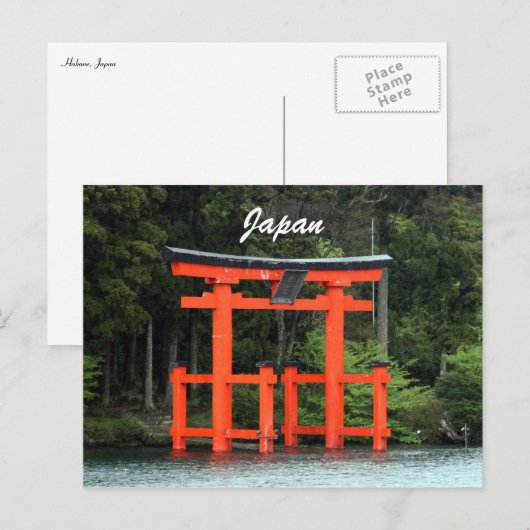 hakone torii japan briefkaart (Voorkant / Achterkant)