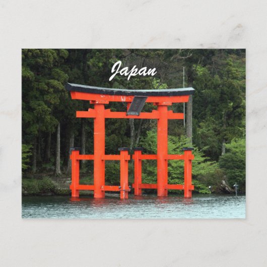 hakone torii japan briefkaart (Voorkant)