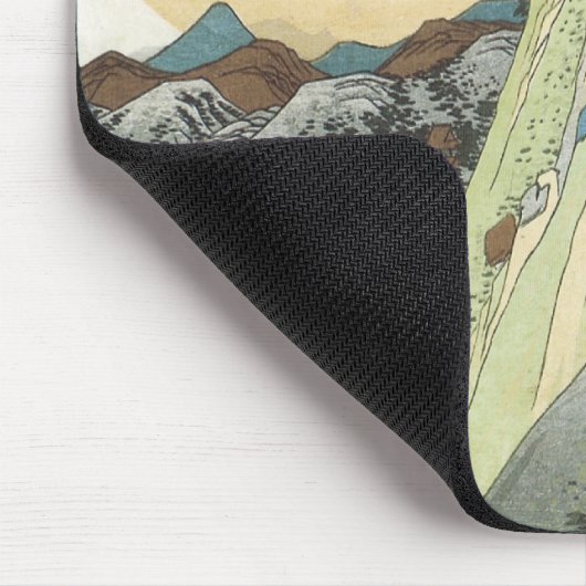 Hakone Uitzicht van het meer, Hiroshige, 1831-34 Muismat (Hoek)