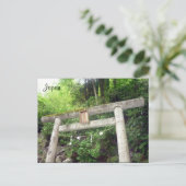 hakone wooden torii briefkaart (Staand voorkant)