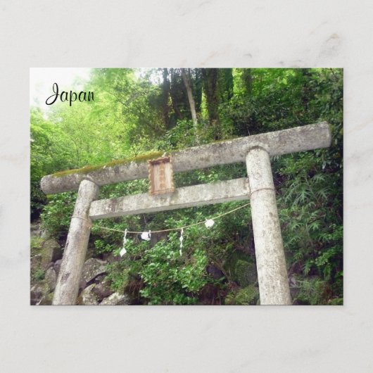 hakone wooden torii briefkaart (Voorkant)