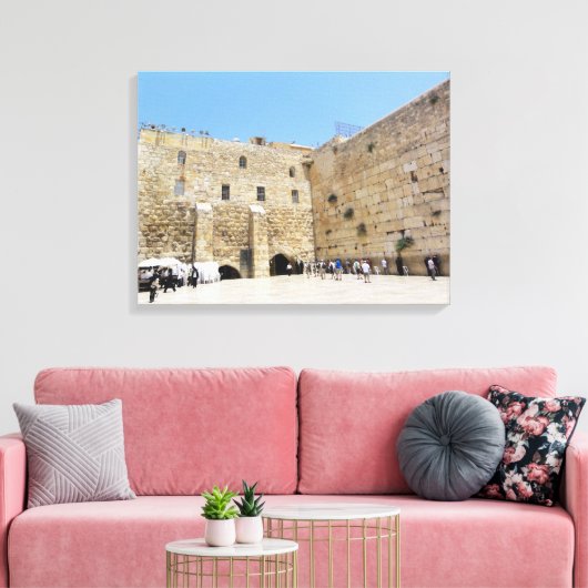 HaKotel - De Westerne muur Canvas Afdruk (Insitu (Woonkamer))