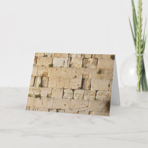 HaKotel (de Westernste muur) aan de voorzijde Feestdagen Kaart