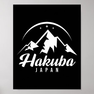 Hakuba Japan Ski Resort Skiën Snowboarden Poster