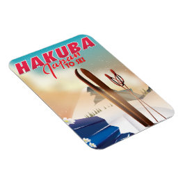 Hakuba Japanse reisposter. Magneet