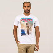 Hakuba Japanse reisposter. T-shirt (Voorkant volledig)