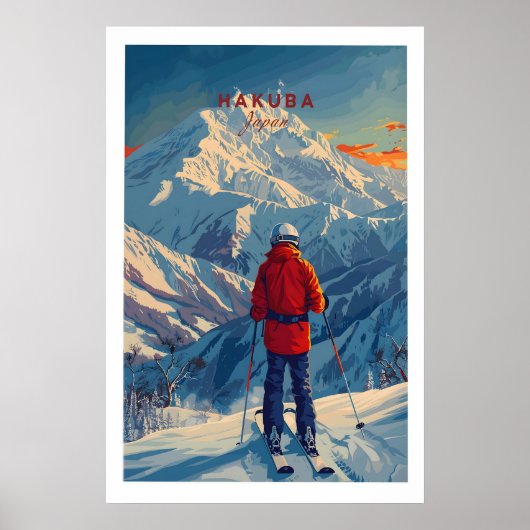 Hakuba Ski Poster 1 (Voorkant)