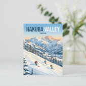 Hakuba Valley Skigebied Japan Briefkaart (Staand voorkant)