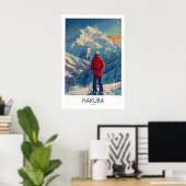 Hakuba-wandkunstdruk Japan 1 Poster (Thuiskantoor)