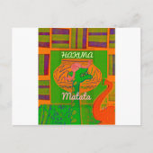 Hakuna Giraffe Art Print Briefkaart (Voorkant)