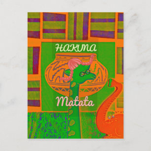 Hakuna Giraffe Art Print Briefkaart