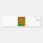 Hakuna Giraffe Art Print Bumpersticker (Voorkant)