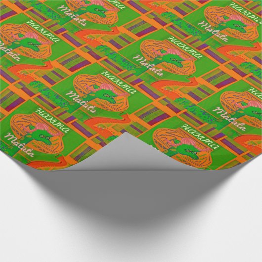 Hakuna Giraffe Art Print Cadeaupapier (Hoek)