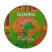 Hakuna Giraffe Art Print Dartbord (Voorkant)