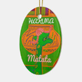 Hakuna Giraffe Art Print Keramisch Ornament (Links)