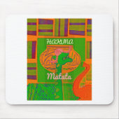 Hakuna Giraffe Art Print Muismat (Voorkant)