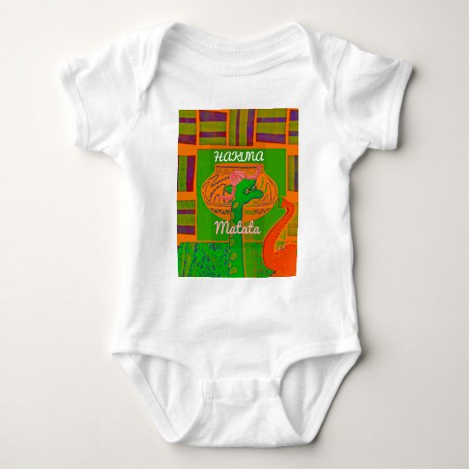 Hakuna Giraffe Art Print Romper (Voorkant)