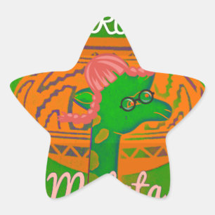 Hakuna Giraffe Art Print Ster Sticker