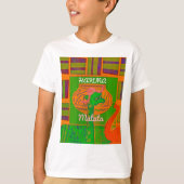 Hakuna Giraffe Art Print T-shirt (Voorkant)