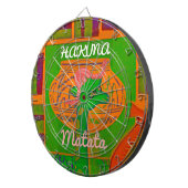 Hakuna Giraffe Kunstprint Dartbord (Voorkant Rechts)