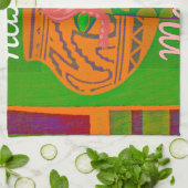 Hakuna Giraffe Kunstprint Theedoek (Gevouwen)