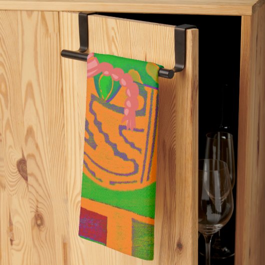 Hakuna Giraffe Kunstprint Theedoek (Derde Gevouwen)