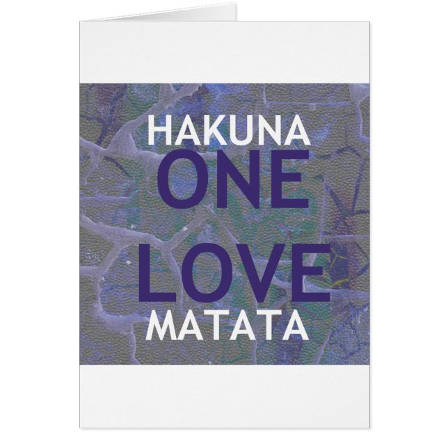 HAKUNA MATATA (Voorkant)