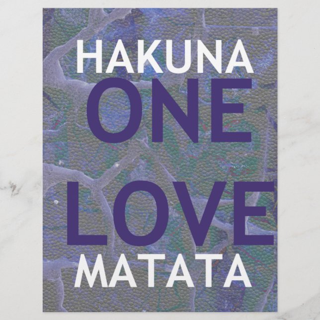 HAKUNA MATATA (Voorkant)