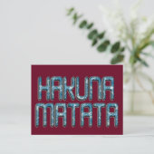 Hakuna Matata 3D Art Print Briefkaart (Staand voorkant)