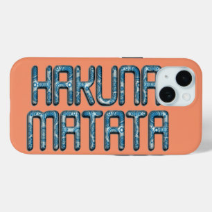 Hakuna Matata 3D Art Print iPhone 15 Case