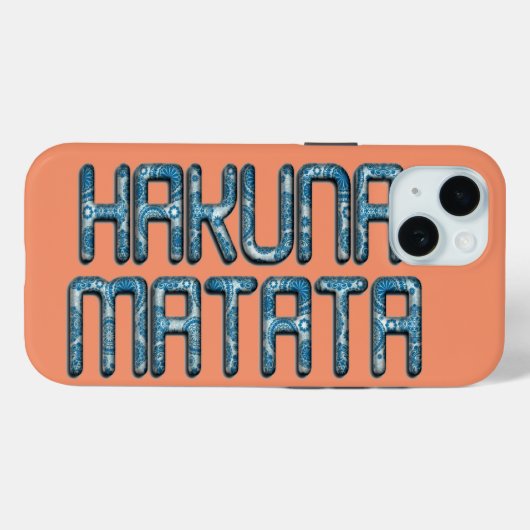 Hakuna Matata 3D Art Print Case-Mate iPhone Case (Achterkant (horizontaal))