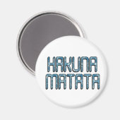 Hakuna Matata 3D Art Print Magneet (Voorkant / Achterkant)