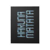 Hakuna Matata 3D Art Print Notitieblok (Linkerzijde)