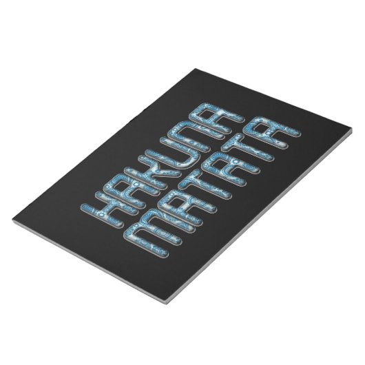 Hakuna Matata 3D Art Print Notitieblok (Schuin)