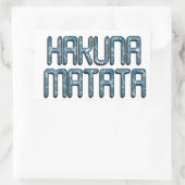 Hakuna Matata 3D Art Print Rechthoekige Sticker (Tas)
